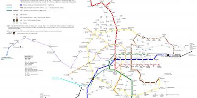 Карта станцыі хуткаснай чыгункі Тайбэй 